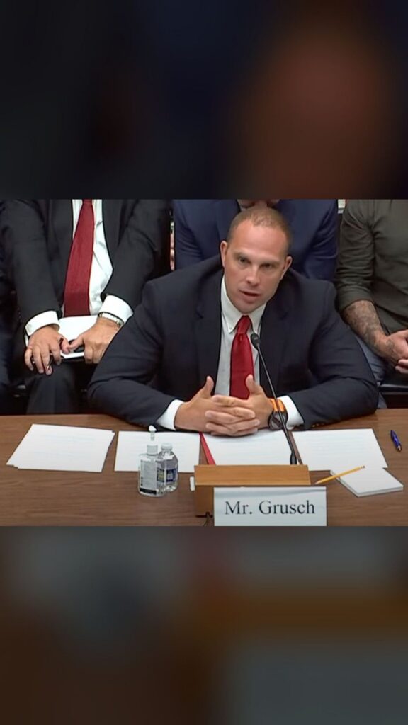 Declaraciones de David Grusch sobre los OVNIs en el Congreso de Estados Unidos